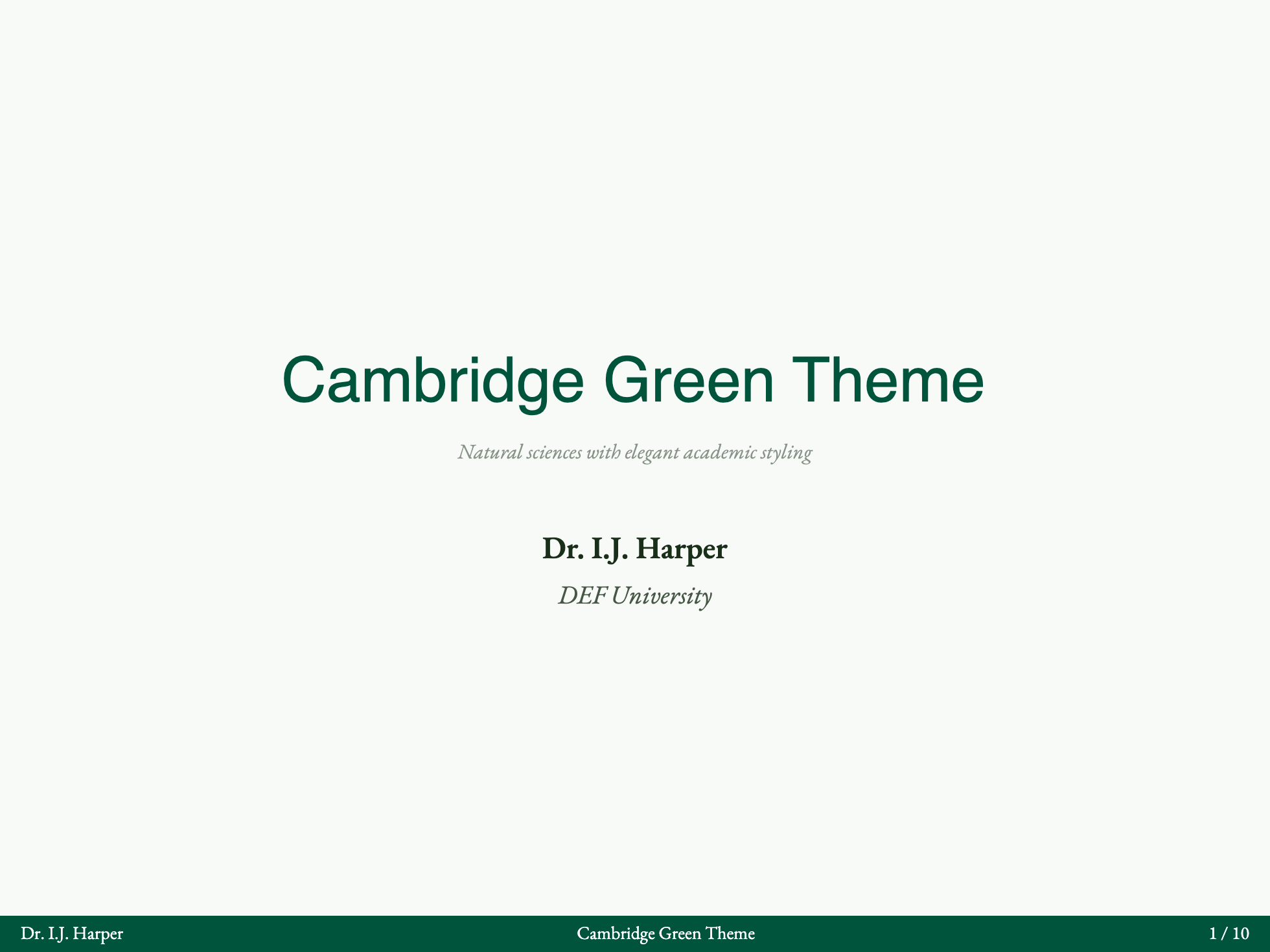 Cambridge - Cover