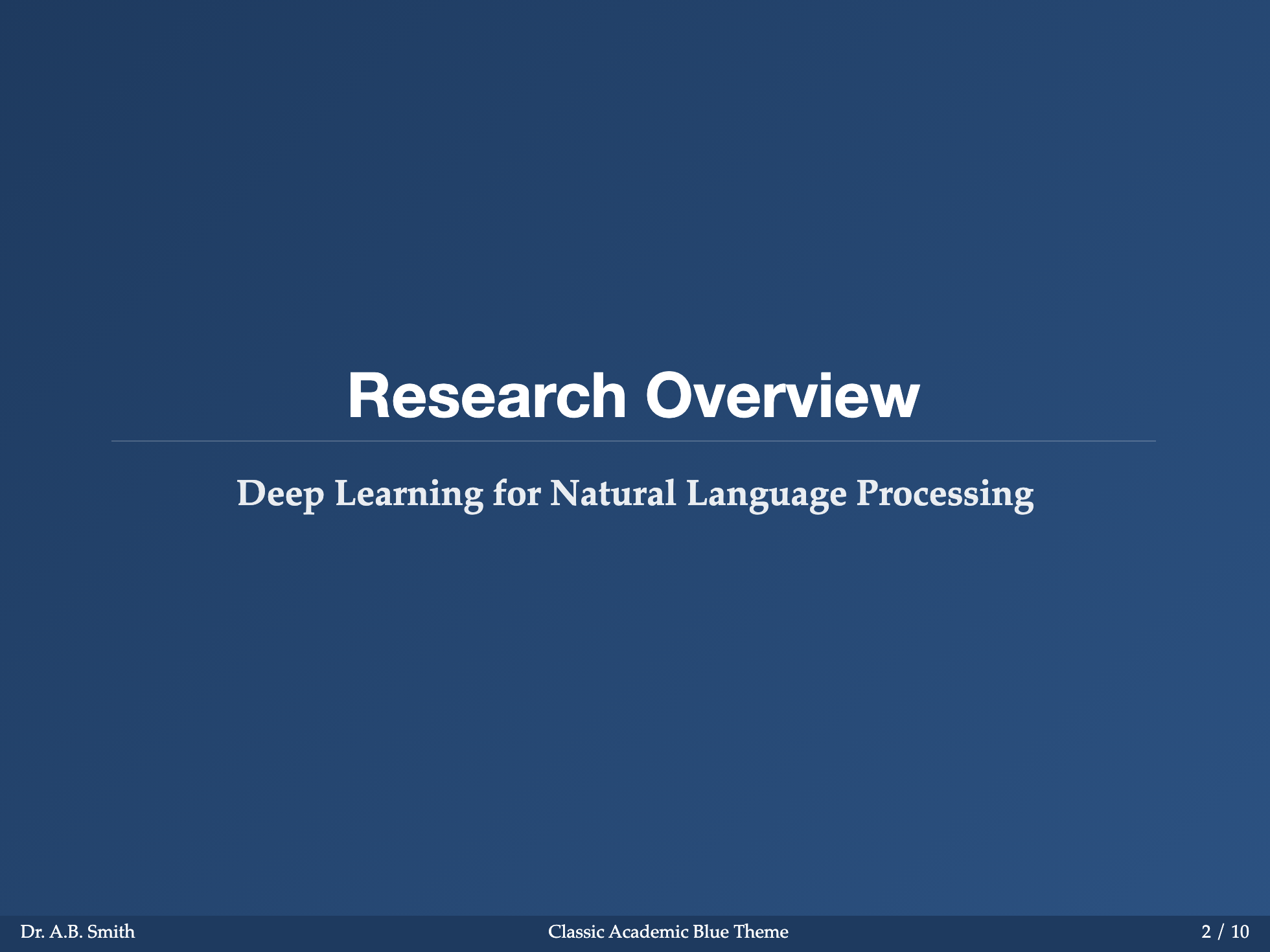 Classic Blue - Section