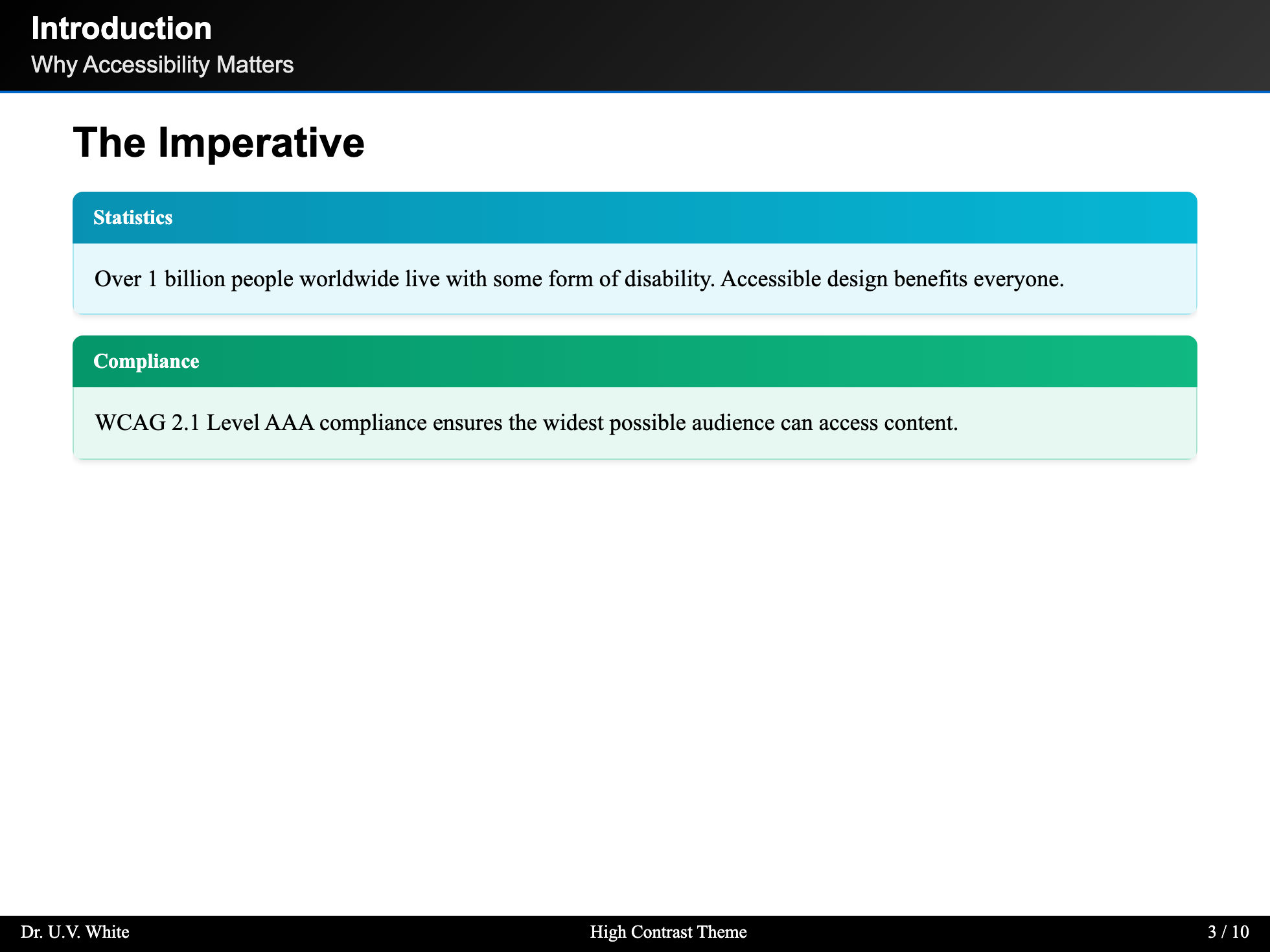 High Contrast - Content